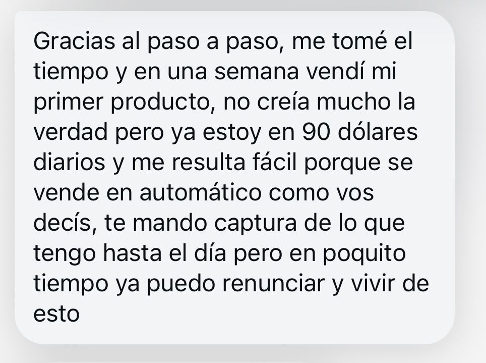 Testimonio WhatsApp